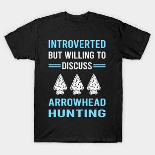 Introverted Arrowhead Hunter Hunting Arrowheads T-Shirt